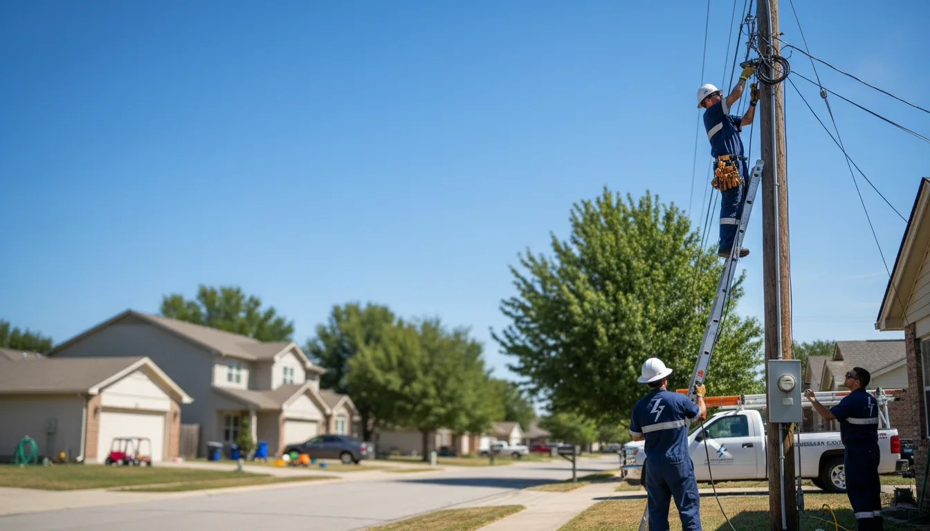 Residential electrician providing installation services in Rutherford College, NC
